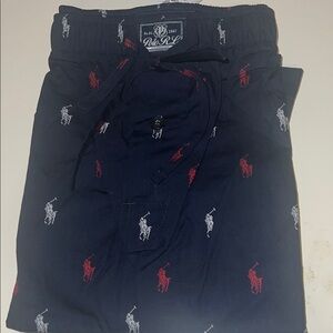 Polo by Ralph Lauren Kids Pajama Bottoms - Navy with Red and White